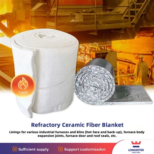 La manta de fibra ceràmica refractària de 1260 graus augmenta el rendiment d'aïllament tèrmic del...